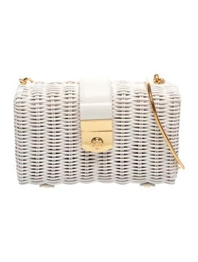 Pre-owned Veronica Beard Wicker Clutch In Neutral