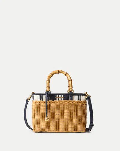 Veronica Beard Wicker Porto Tote Bag In Multi