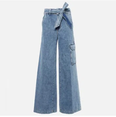 Veronica Beard Wide Leg Jean In Silverwood