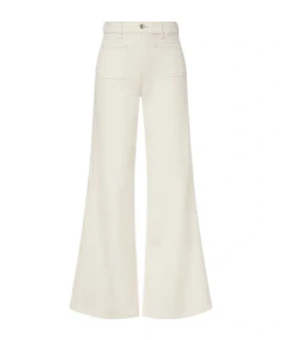 Veronica Beard Wide Leg Jeans In White