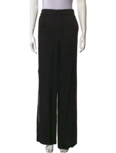 Pre-owned Veronica Beard Wide Leg Pants In Black