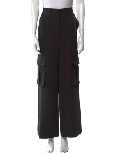Pre-owned Veronica Beard Wide Leg Pants In Black