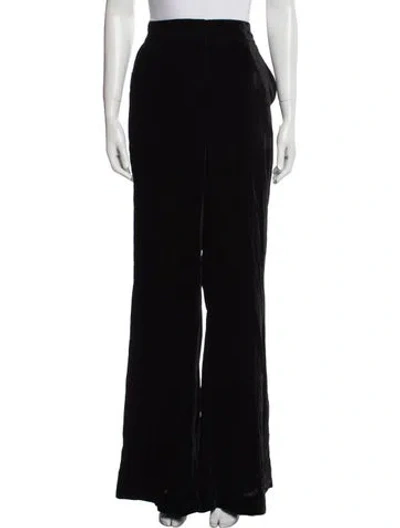 Pre-owned Veronica Beard Wide Leg Pants In Black