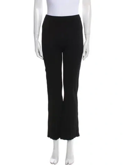 Pre-owned Veronica Beard Wide Leg Pants In Black