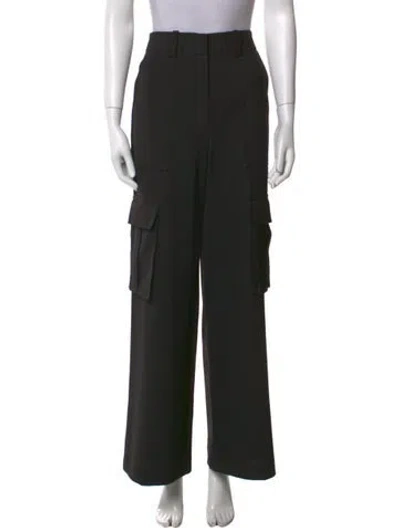 Pre-owned Veronica Beard Wide Leg Pants In Black