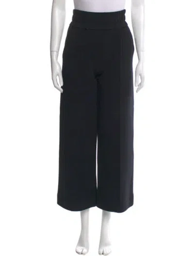 Pre-owned Veronica Beard Wide Leg Pants In Black