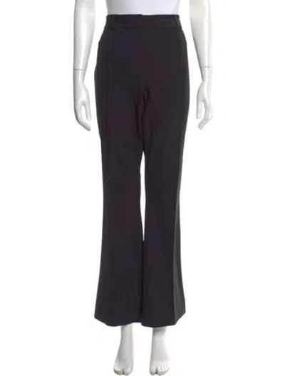 Pre-owned Veronica Beard Wide Leg Pants In Black