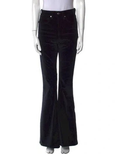 Pre-owned Veronica Beard Wide Leg Pants In Black