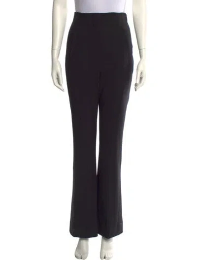 Pre-owned Veronica Beard Wide Leg Pants In Black