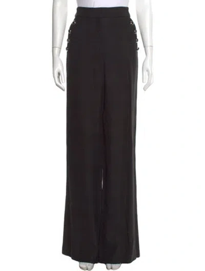 Pre-owned Veronica Beard Wide Leg Pants In Black