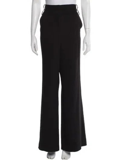 Pre-owned Veronica Beard Wide Leg Pants In Black