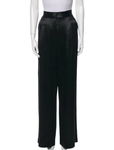 Pre-owned Veronica Beard Wide Leg Pants In Black