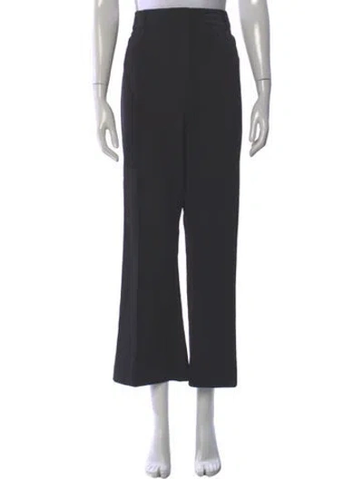Pre-owned Veronica Beard Wide Leg Pants In Black