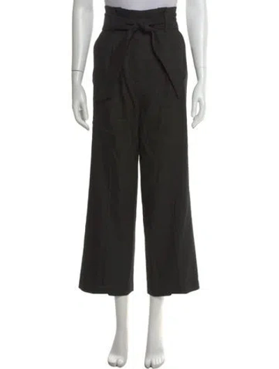 Pre-owned Veronica Beard Wide Leg Pants In Black