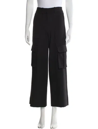 Pre-owned Veronica Beard Wide Leg Pants In Black