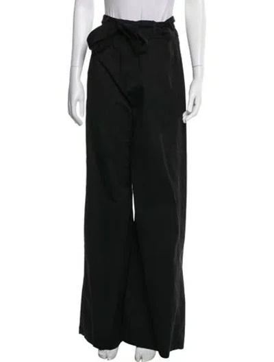 Pre-owned Veronica Beard Wide Leg Pants In Black