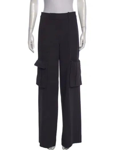 Pre-owned Veronica Beard Wide Leg Pants In Black