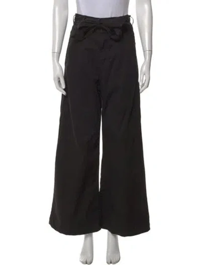 Pre-owned Veronica Beard Wide Leg Pants In Black