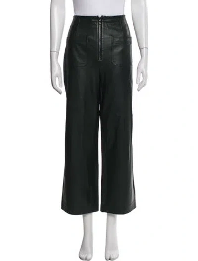 Pre-owned Veronica Beard Wide Leg Pants In Black