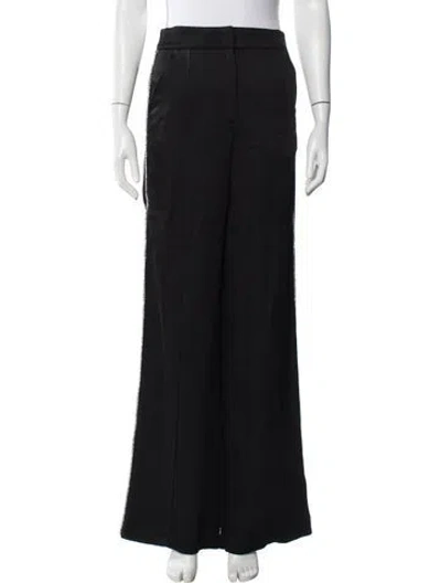Pre-owned Veronica Beard Wide Leg Pants In Black
