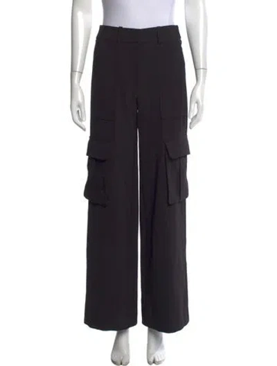 Pre-owned Veronica Beard Wide Leg Pants In Black