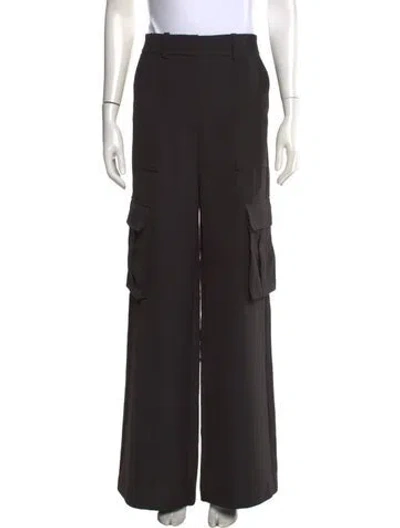 Pre-owned Veronica Beard Wide Leg Pants In Black