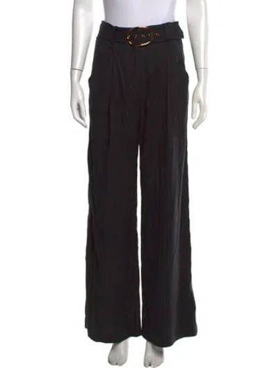 Pre-owned Veronica Beard Wide Leg Pants In Black
