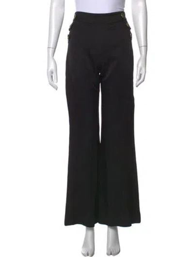 Pre-owned Veronica Beard Wide Leg Pants In Black