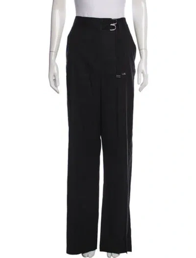 Pre-owned Veronica Beard Wide Leg Pants In Black