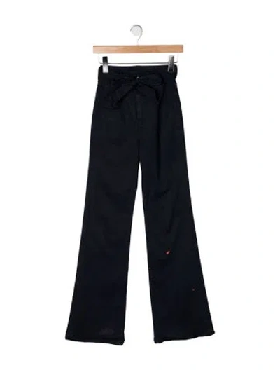 Pre-owned Veronica Beard Wide Leg Pants In Black