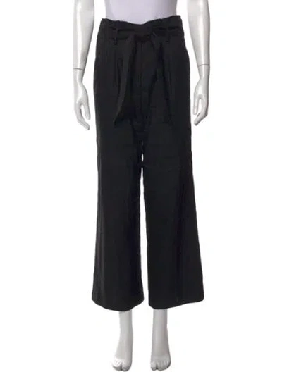 Pre-owned Veronica Beard Wide Leg Pants In Black