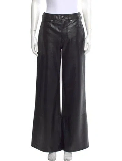 Pre-owned Veronica Beard Wide Leg Pants In Black