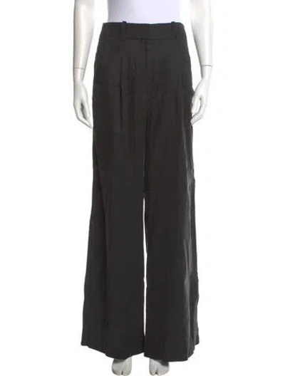 Pre-owned Veronica Beard Wide Leg Pants In Black