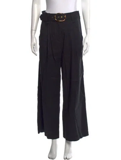Pre-owned Veronica Beard Wide Leg Pants In Black