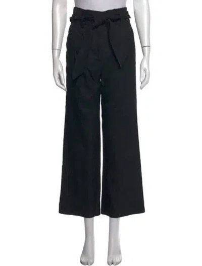 Pre-owned Veronica Beard Wide Leg Pants In Black