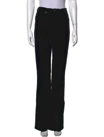 Pre-owned Veronica Beard Wide Leg Pants In Black