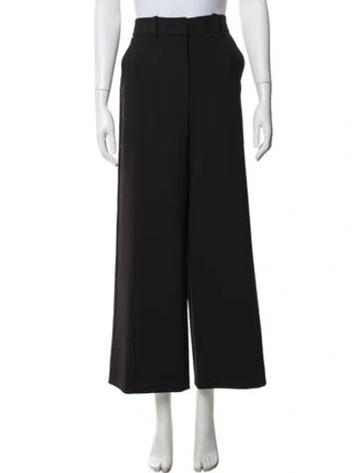 Pre-owned Veronica Beard Wide Leg Pants In Black