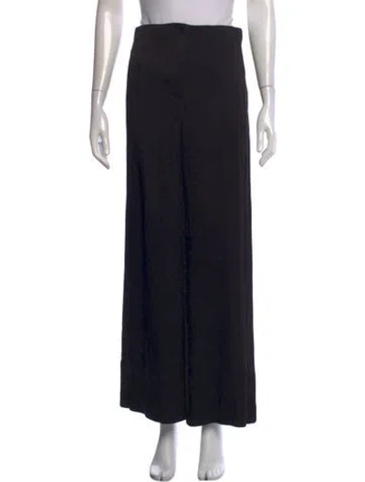 Pre-owned Veronica Beard Wide Leg Pants In Black