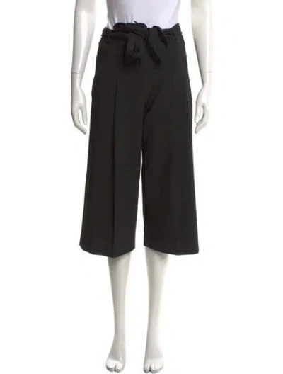 Pre-owned Veronica Beard Wide Leg Pants In Black
