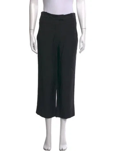 Pre-owned Veronica Beard Wide Leg Pants In Black