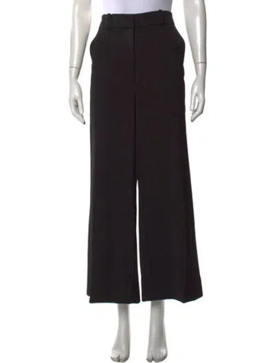 Pre-owned Veronica Beard Wide Leg Pants In Black