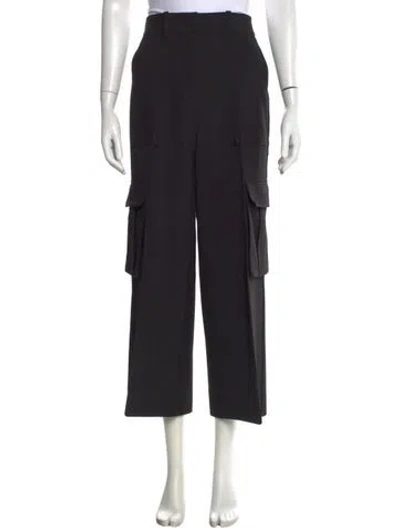 Pre-owned Veronica Beard Wide Leg Pants In Black