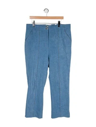 Pre-owned Veronica Beard Wide Leg Pants In Blue