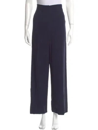 Pre-owned Veronica Beard Wide Leg Pants In Blue