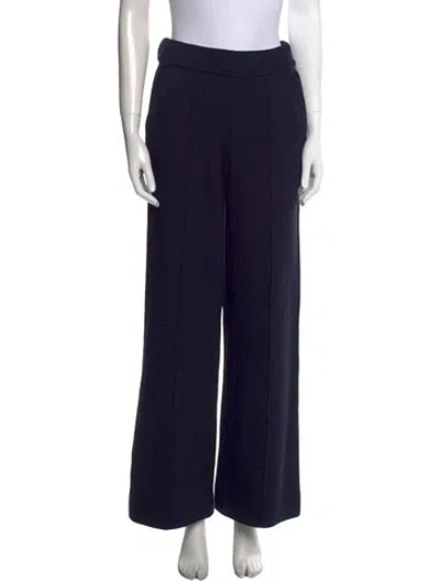 Pre-owned Veronica Beard Wide Leg Pants In Blue