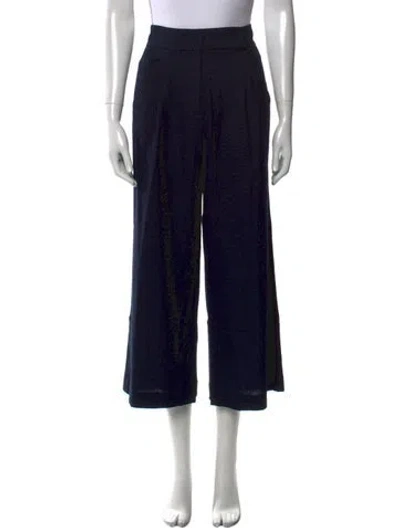 Pre-owned Veronica Beard Wide Leg Pants In Blue