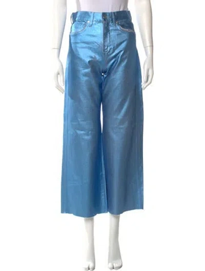 Pre-owned Veronica Beard Wide Leg Pants In Blue