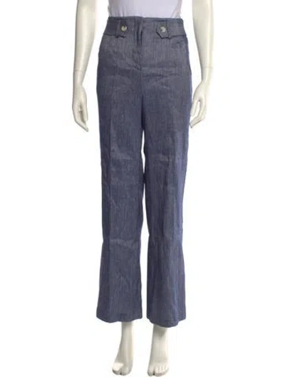 Pre-owned Veronica Beard Wide Leg Pants In Blue