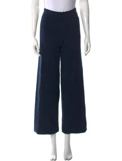 Pre-owned Veronica Beard Wide Leg Pants In Blue