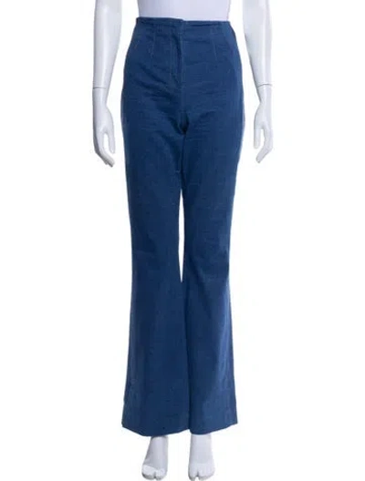 Pre-owned Veronica Beard Wide Leg Pants In Blue